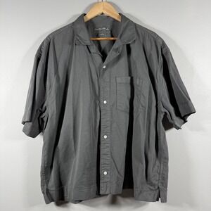 Abercrombie & Fitch Brooklyn New York Cropped Shirt Gray Size XL
